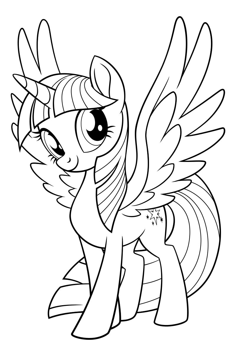 Unicorn Coloring Page1