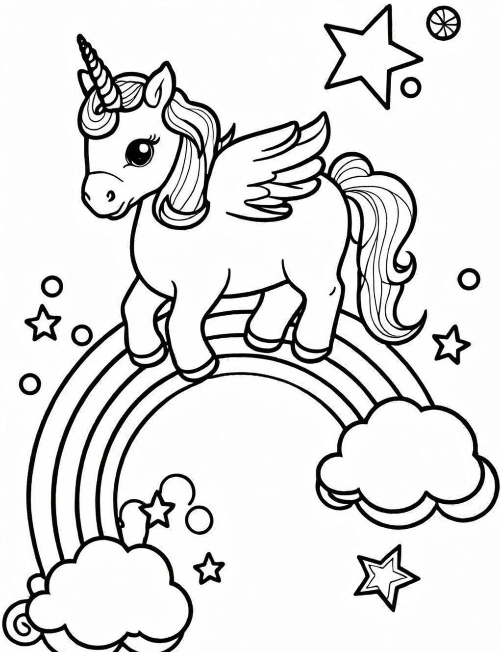 Unicorn Coloring Page5