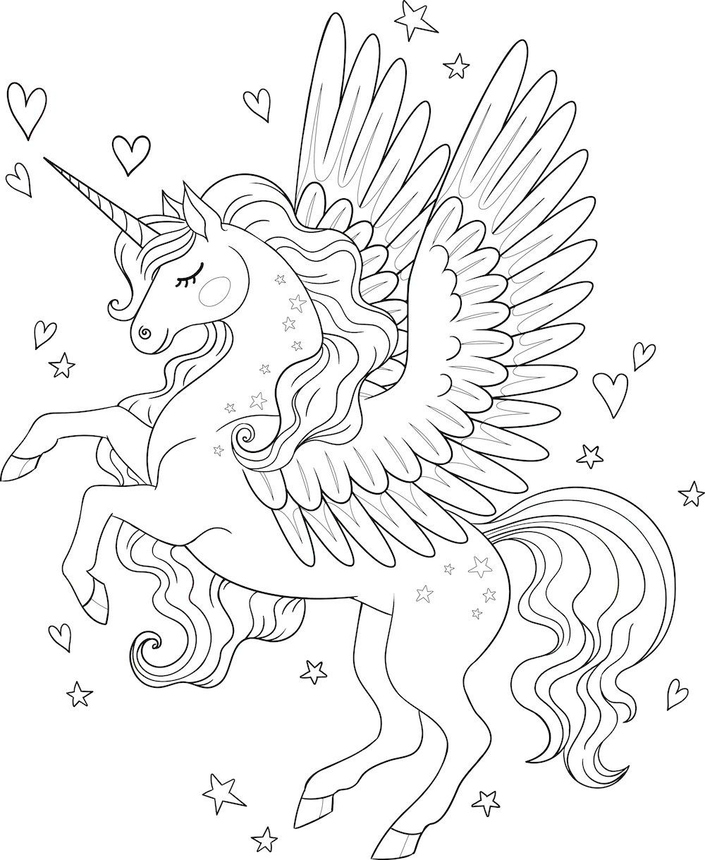 Unicorn Coloring Page3